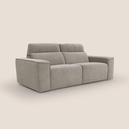 Clark Divano modulare con opzione relax elettrico in tessuto smacchiabile impermeabile T17 beige
