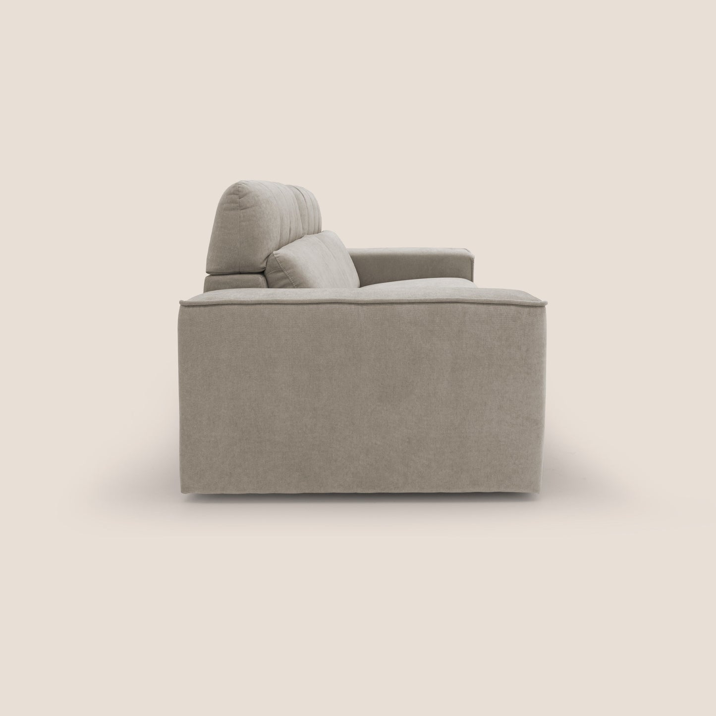 Clark Divano modulare con opzione relax elettrico in tessuto smacchiabile impermeabile T17 beige