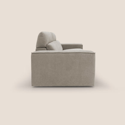 Clark Divano modulare con opzione relax elettrico in tessuto smacchiabile impermeabile T17 beige