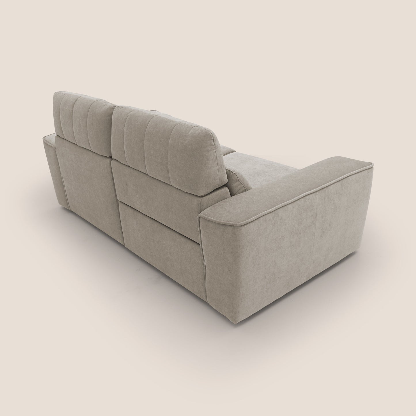 Clark Divano modulare con opzione relax elettrico in tessuto smacchiabile impermeabile T17 beige