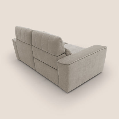 Clark Divano modulare con opzione relax elettrico in tessuto smacchiabile impermeabile T17 beige