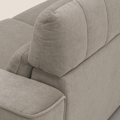 Clark Divano modulare 3 sedute con opzione relax elettrico in tessuto smacchiabile impermeabile T17 beige