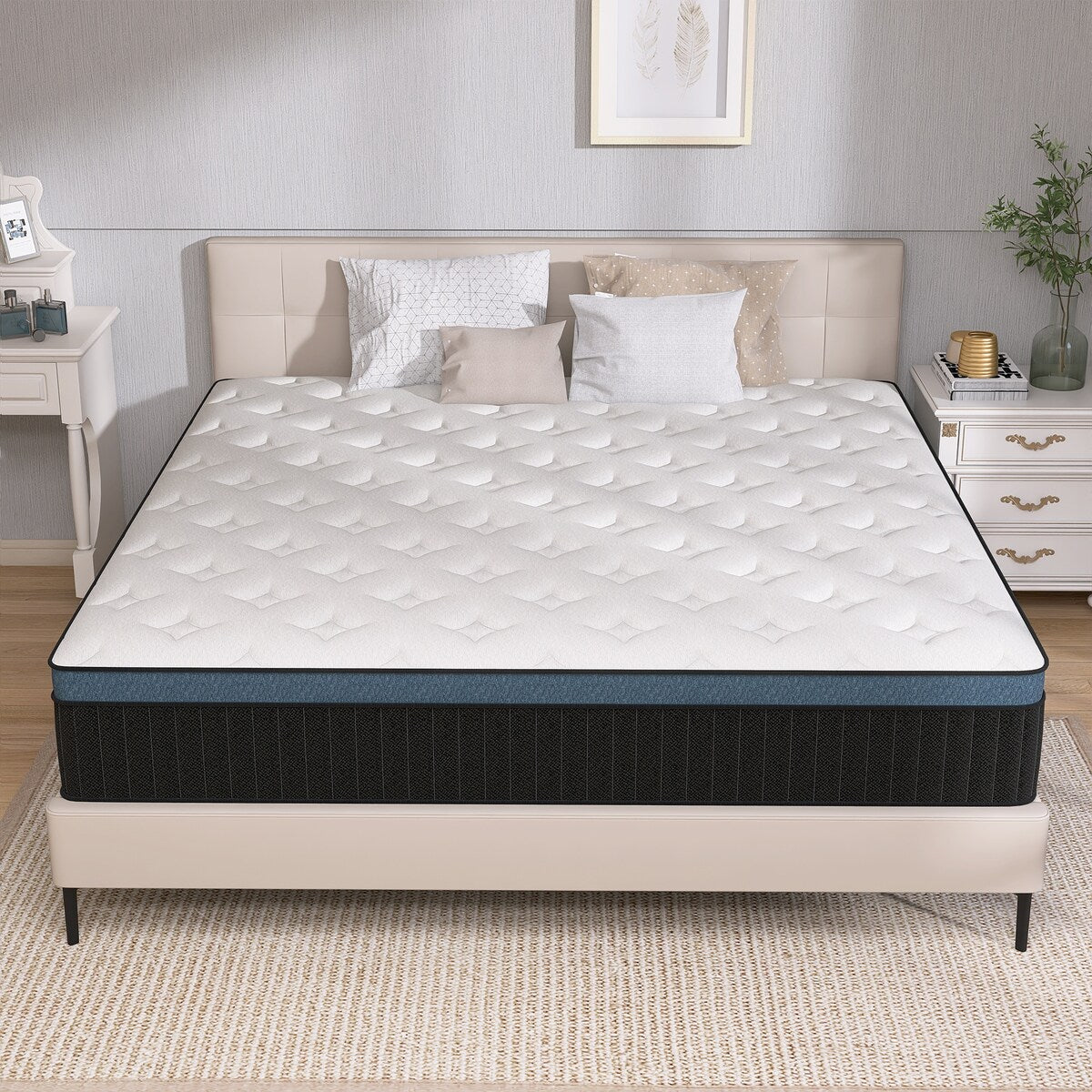 14 Inch Gel Foam Hybrid Mattress in a Box for Support Pressure Relief