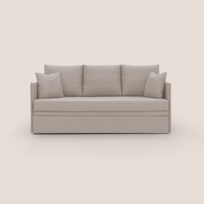 Brera Divano duplex con doppio letto in tessuto simil cotone impermeabile T13 panna