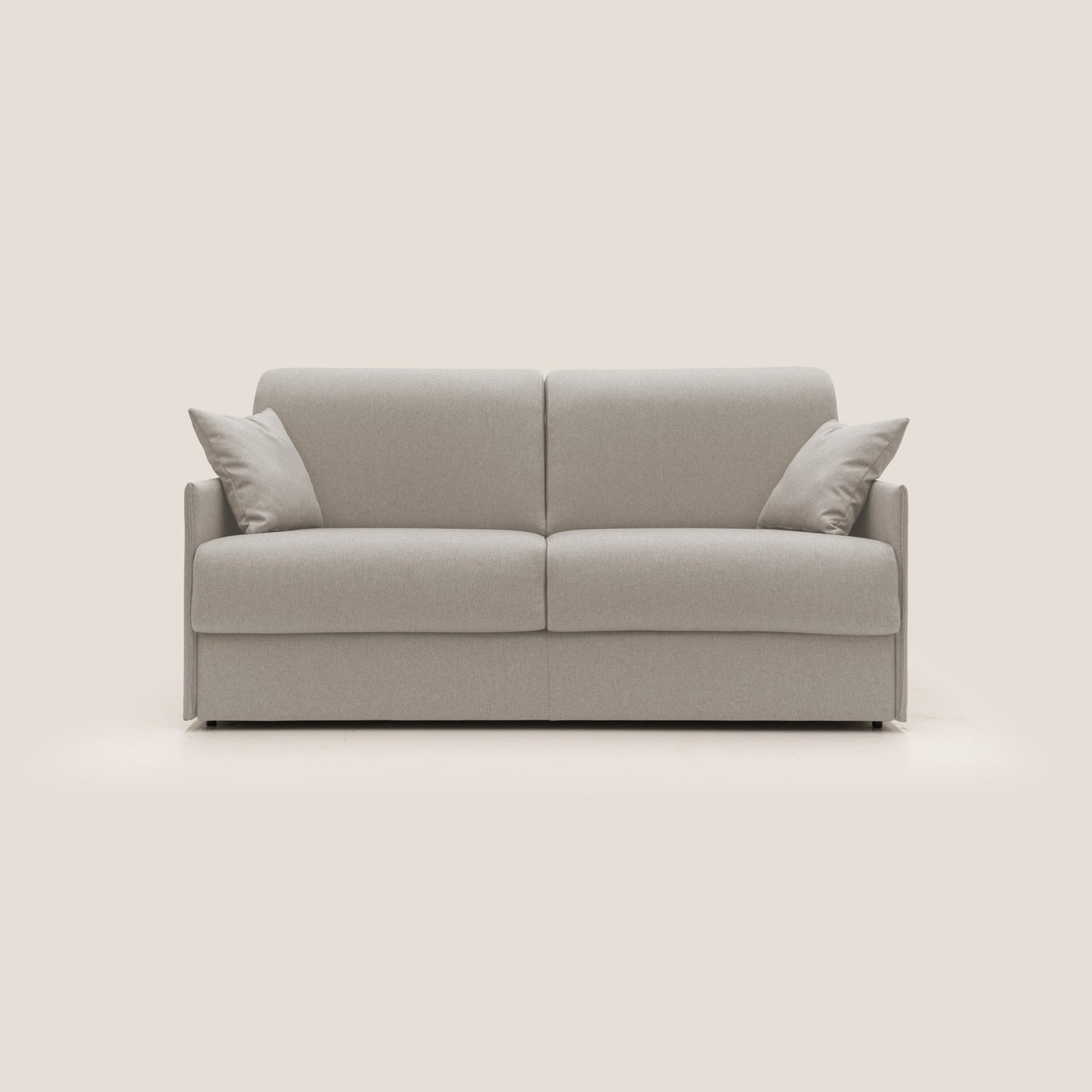 Evans Divano letto matrimoniale in tessuto impermeabile T13 panna