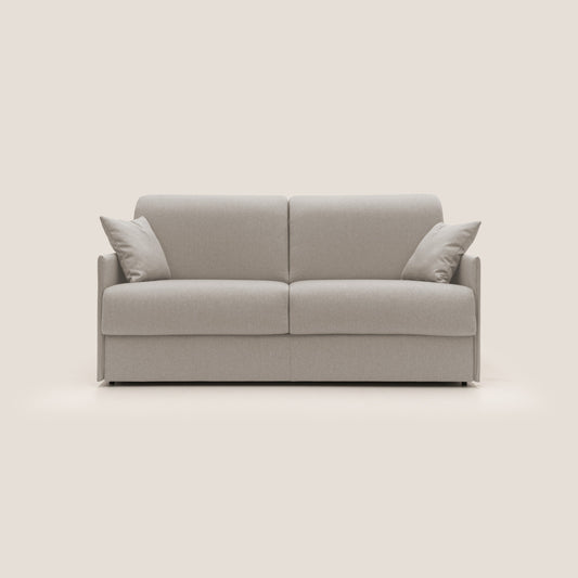 Evans Divano letto matrimoniale in tessuto impermeabile T13 panna