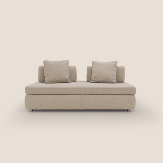 Gransasso Divano letto matrimoniale dal DESIGN innovativo in tessuto impermeabile T03 beige