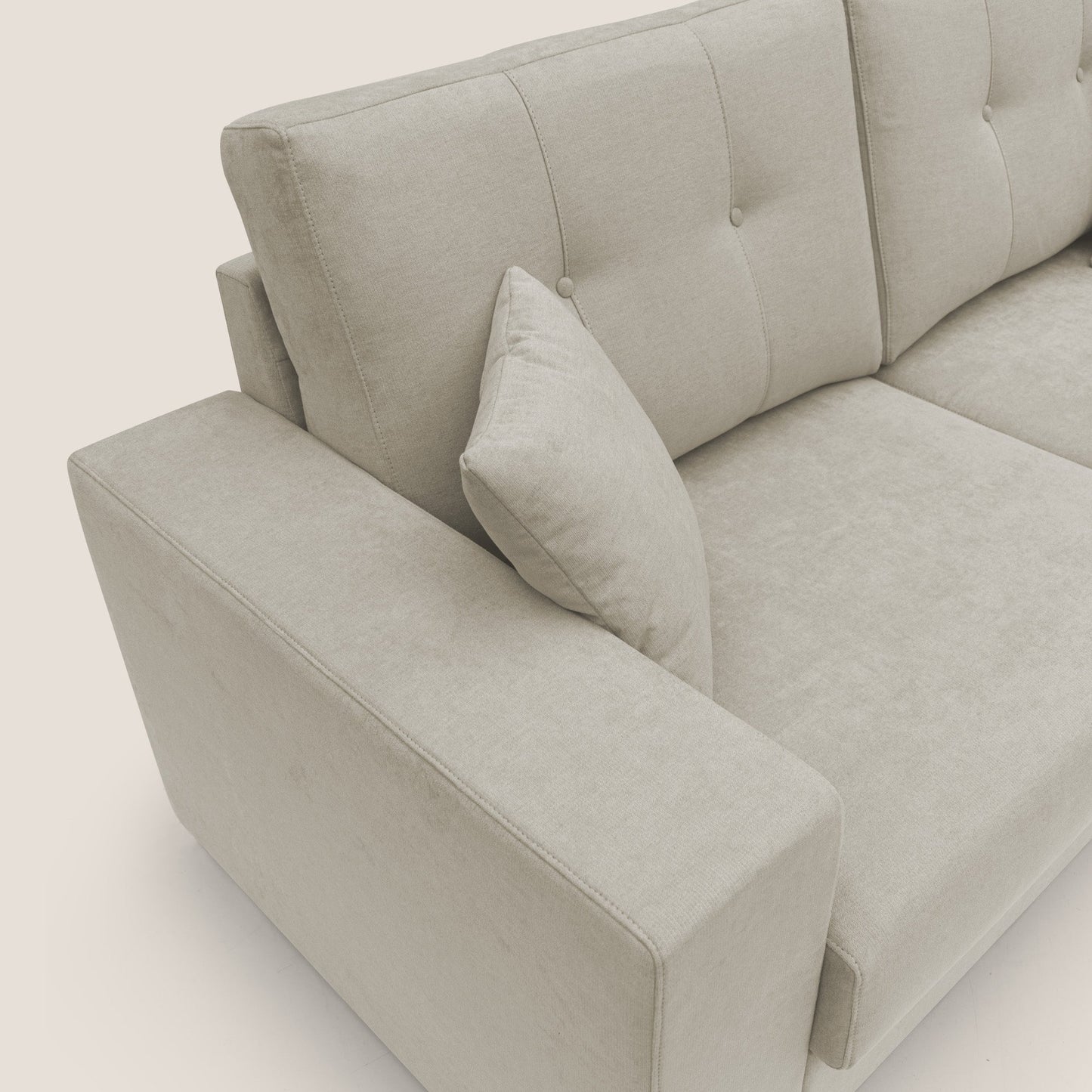 Giove divano in morbido tessuto impermeabile T02 panna