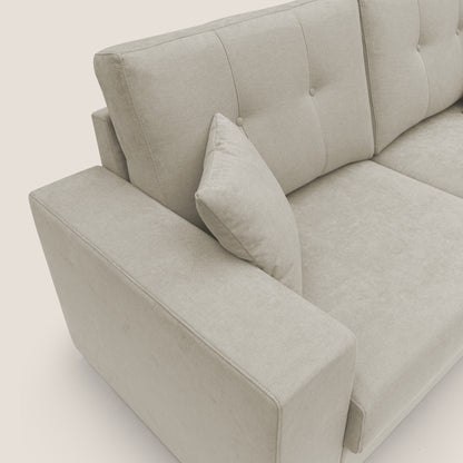 Giove divano in morbido tessuto impermeabile T02 panna