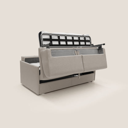 Evans Divano letto matrimoniale in tessuto impermeabile T13 panna