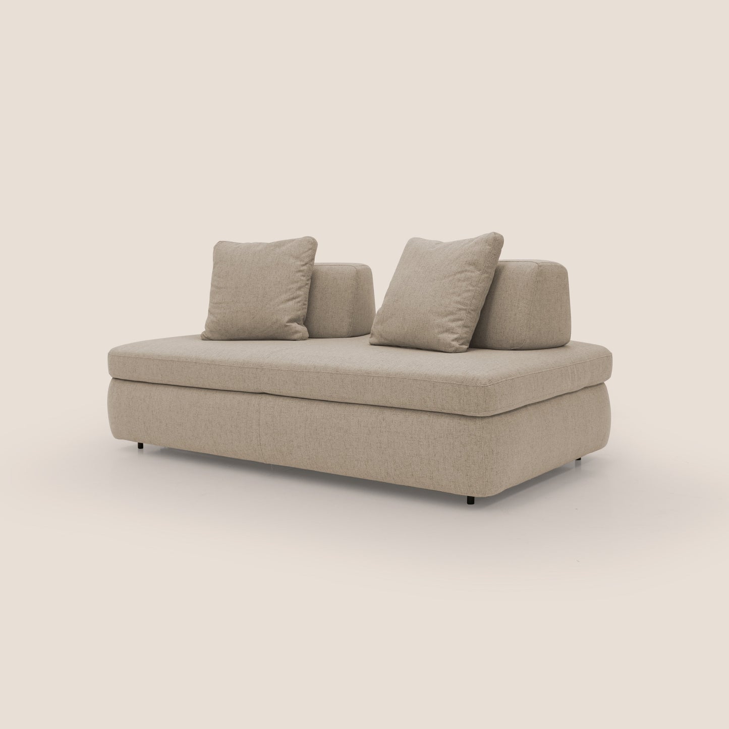 Gransasso Divano letto matrimoniale dal DESIGN innovativo in tessuto impermeabile T03 beige