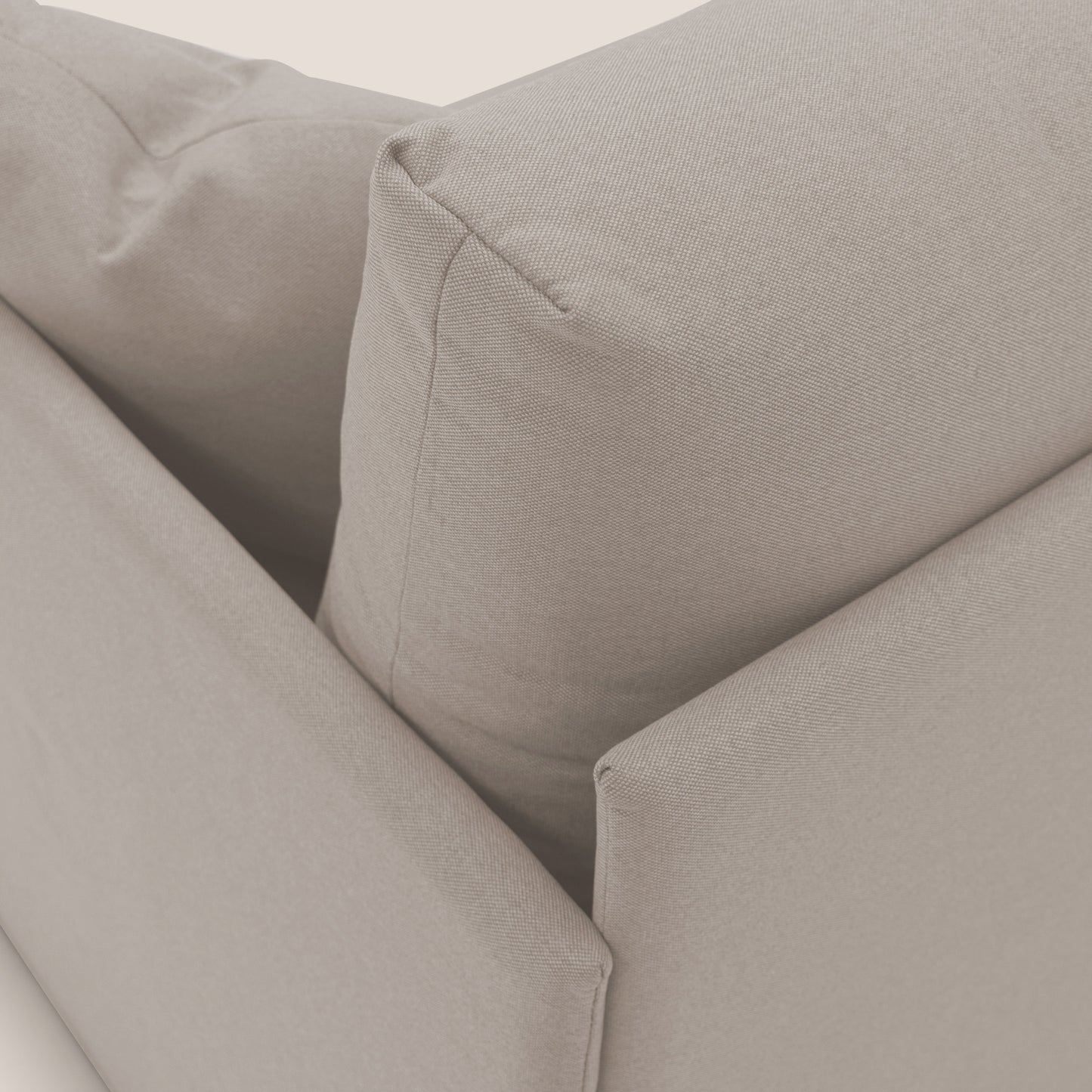 Brera Divano duplex con doppio letto in tessuto simil cotone impermeabile T13 panna