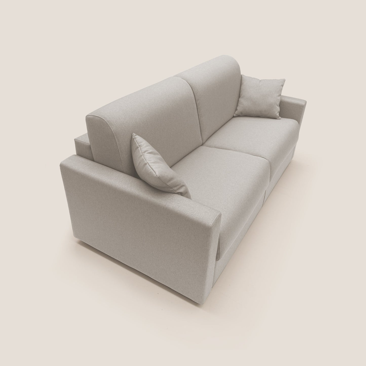 Chris Divano letto matrimoniale in tessuto impermeabile T13 panna