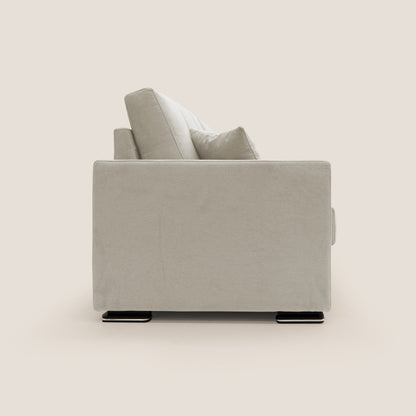 Giove divano in morbido tessuto impermeabile T02 panna