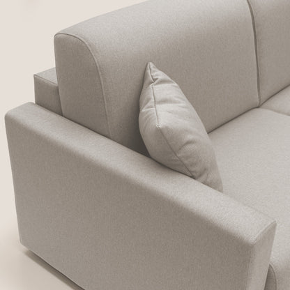 Chris Divano letto matrimoniale in tessuto impermeabile T13 panna