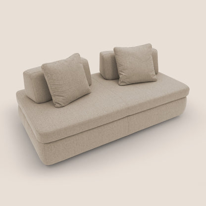 Gransasso Divano letto matrimoniale dal DESIGN innovativo in tessuto impermeabile T03 beige