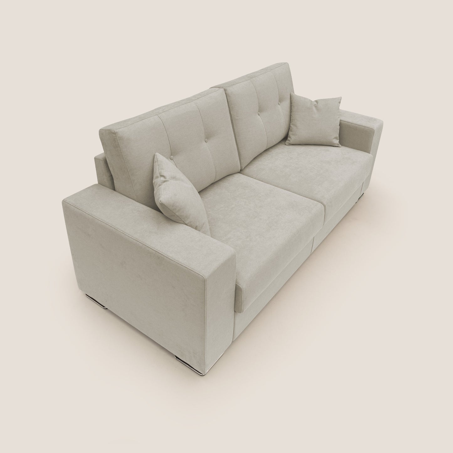 Giove divano in morbido tessuto impermeabile T02 panna