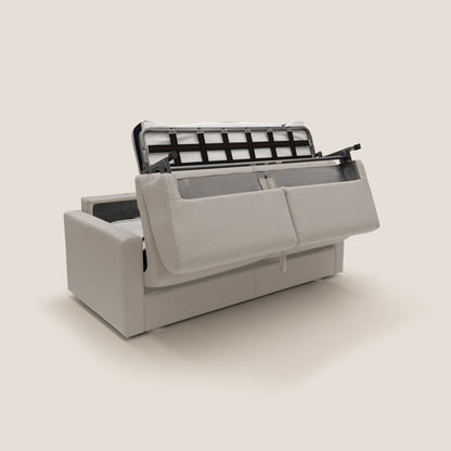 Chris Divano letto matrimoniale in tessuto impermeabile T13 panna