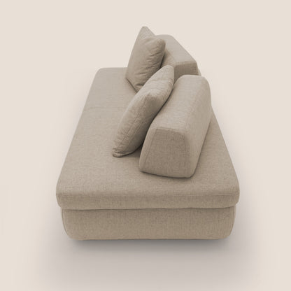 Gransasso Divano letto matrimoniale dal DESIGN innovativo in tessuto impermeabile T03 beige