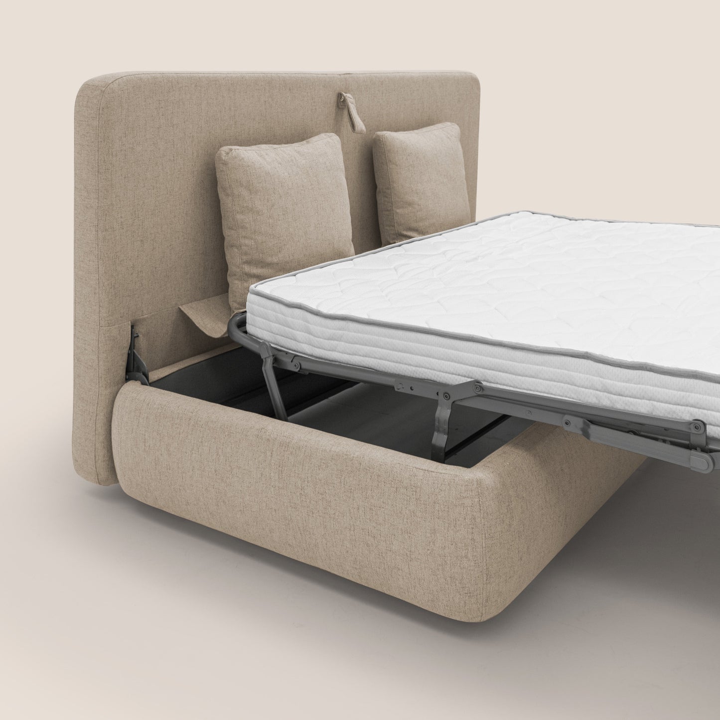 Gransasso Divano letto matrimoniale dal DESIGN innovativo in tessuto impermeabile T03 beige