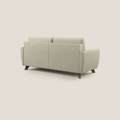 Callisto Divano letto matrimoniale in tessuto morbido impermeabile T02 panna