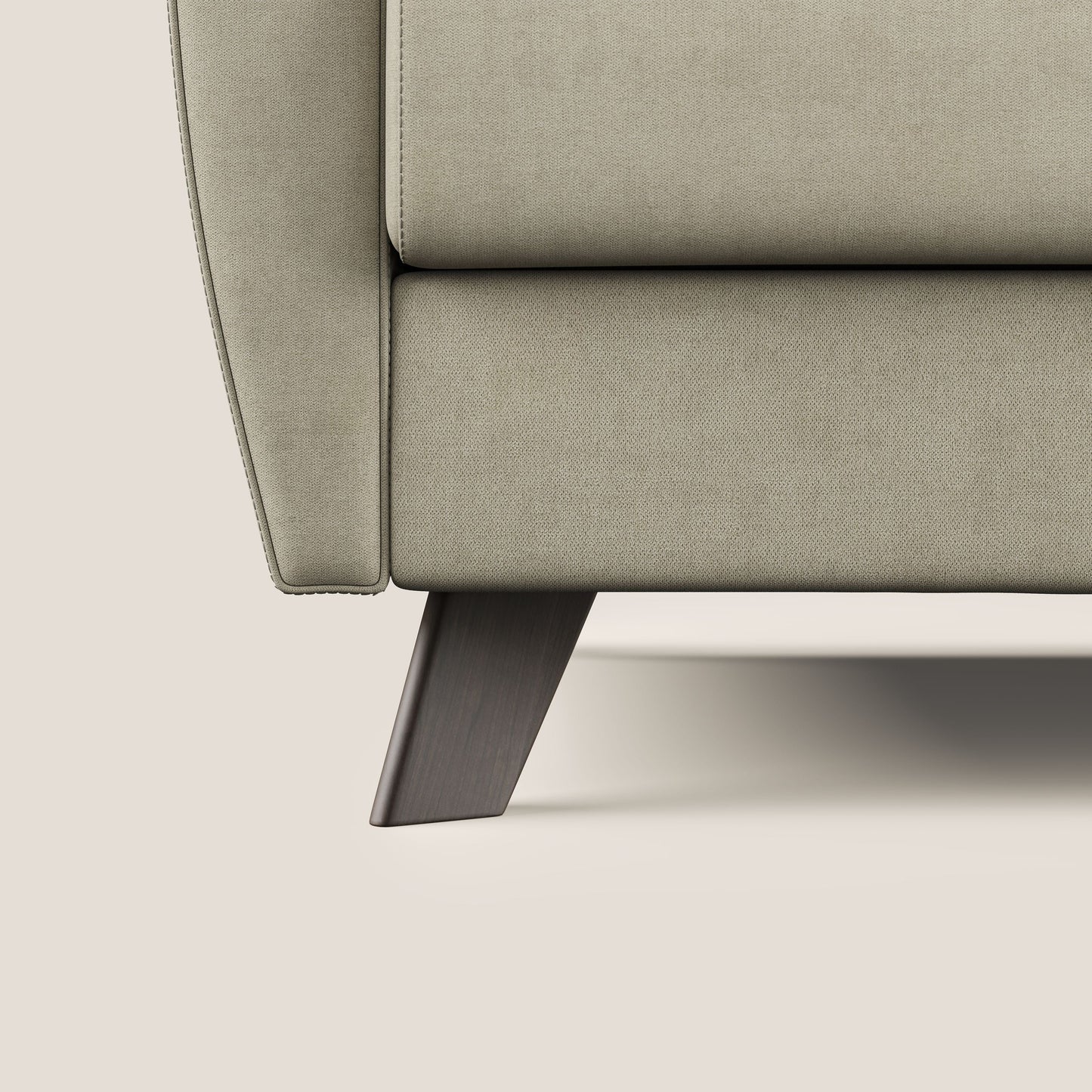 Callisto Divano letto matrimoniale in tessuto morbido impermeabile T02 panna