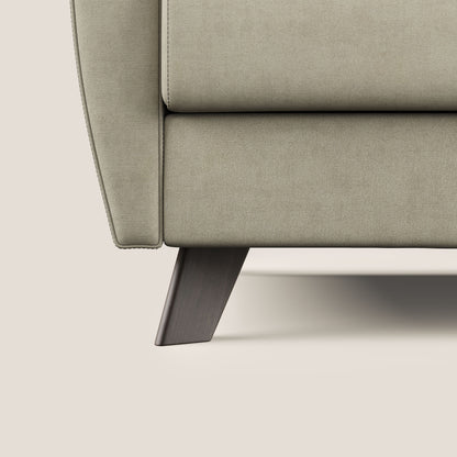 Callisto Divano letto matrimoniale in tessuto morbido impermeabile T02 panna