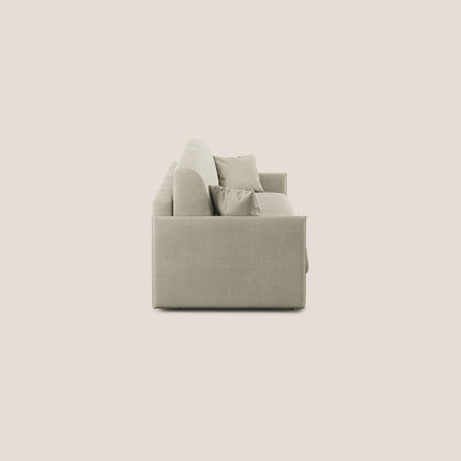 Evans Divano letto in morbido tessuto impermeabile T02 panna