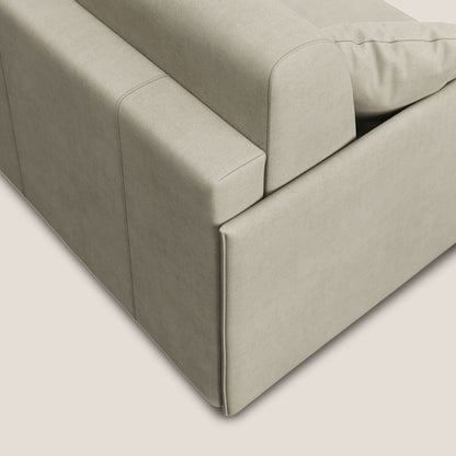 Evans Divano letto in morbido tessuto impermeabile T02 panna