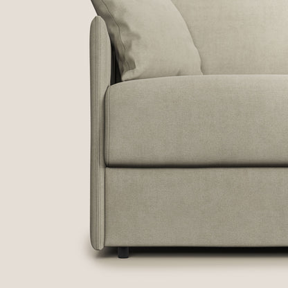 Evans Divano letto in morbido tessuto impermeabile T02 panna