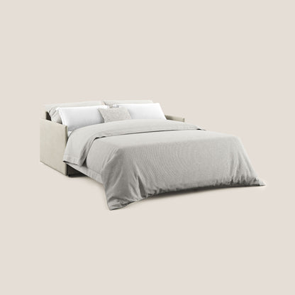 Evans Divano letto in morbido tessuto impermeabile T02 panna