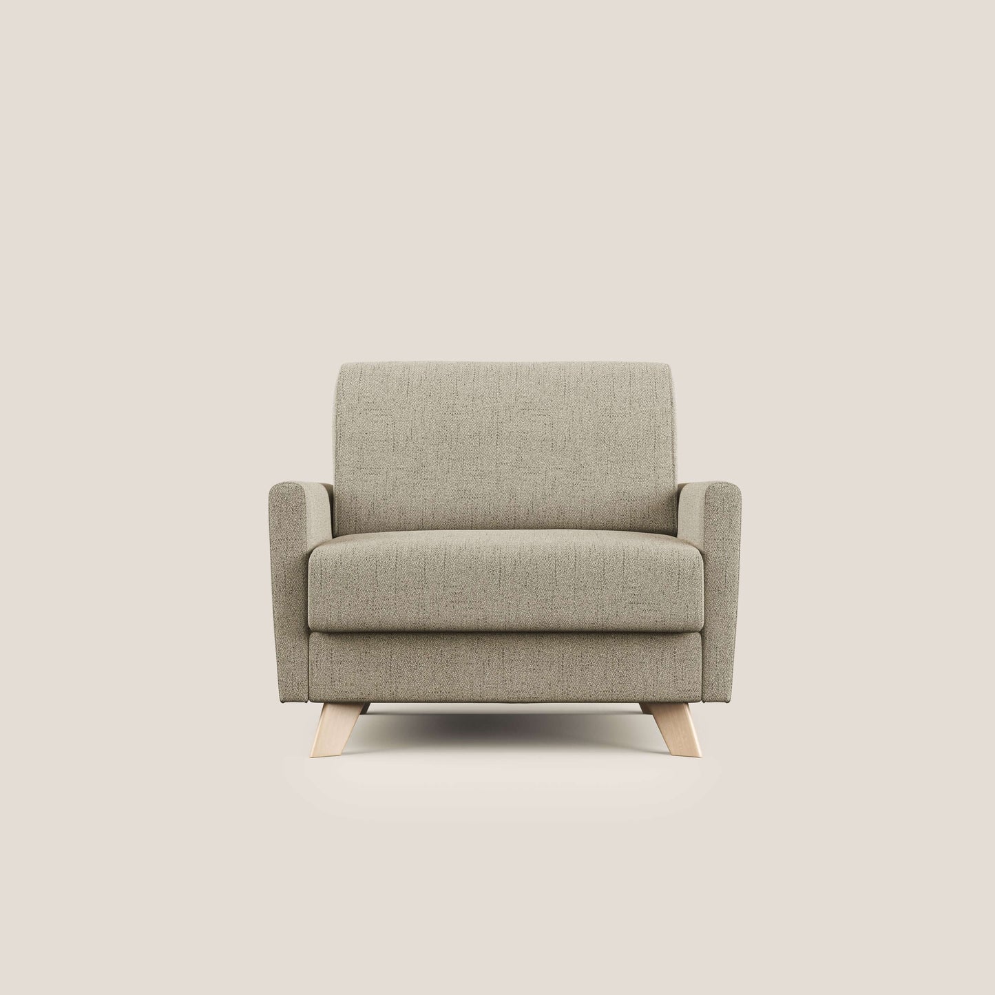 Edgar poltrona letto in tessuto felis impermeabile T03 beige