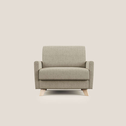 Edgar poltrona letto in tessuto felis impermeabile T03 beige