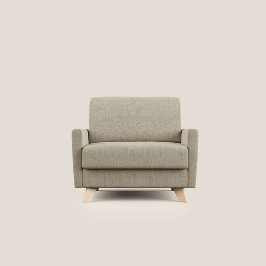Edgar poltrona letto in tessuto felis impermeabile T03 beige