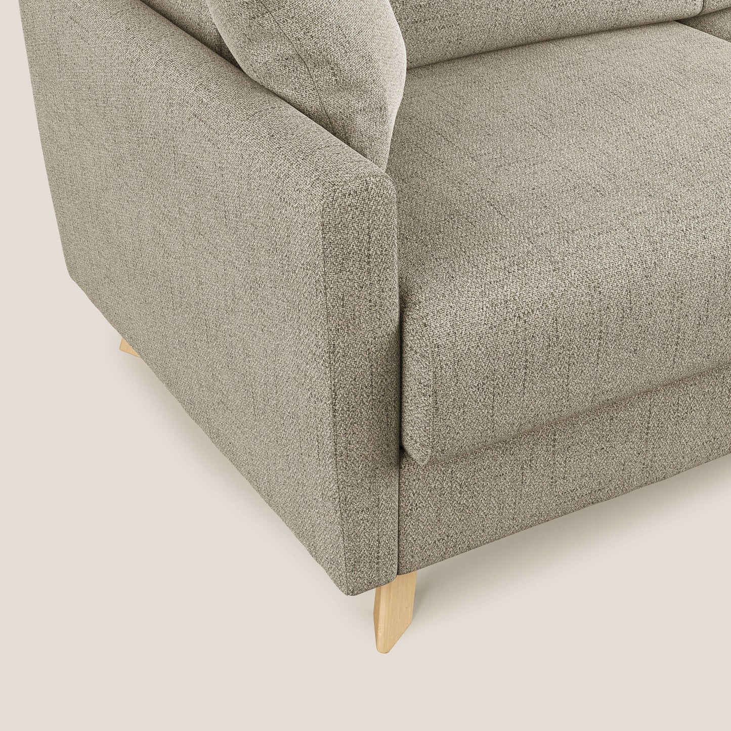 Edgar divano letto angolare in tessuto felis impermeabile T03 beige