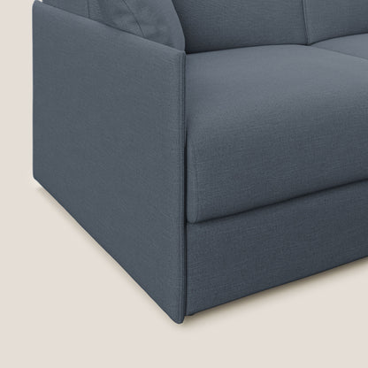 Evans Divano letto in tessuto Ecosostenibile blu