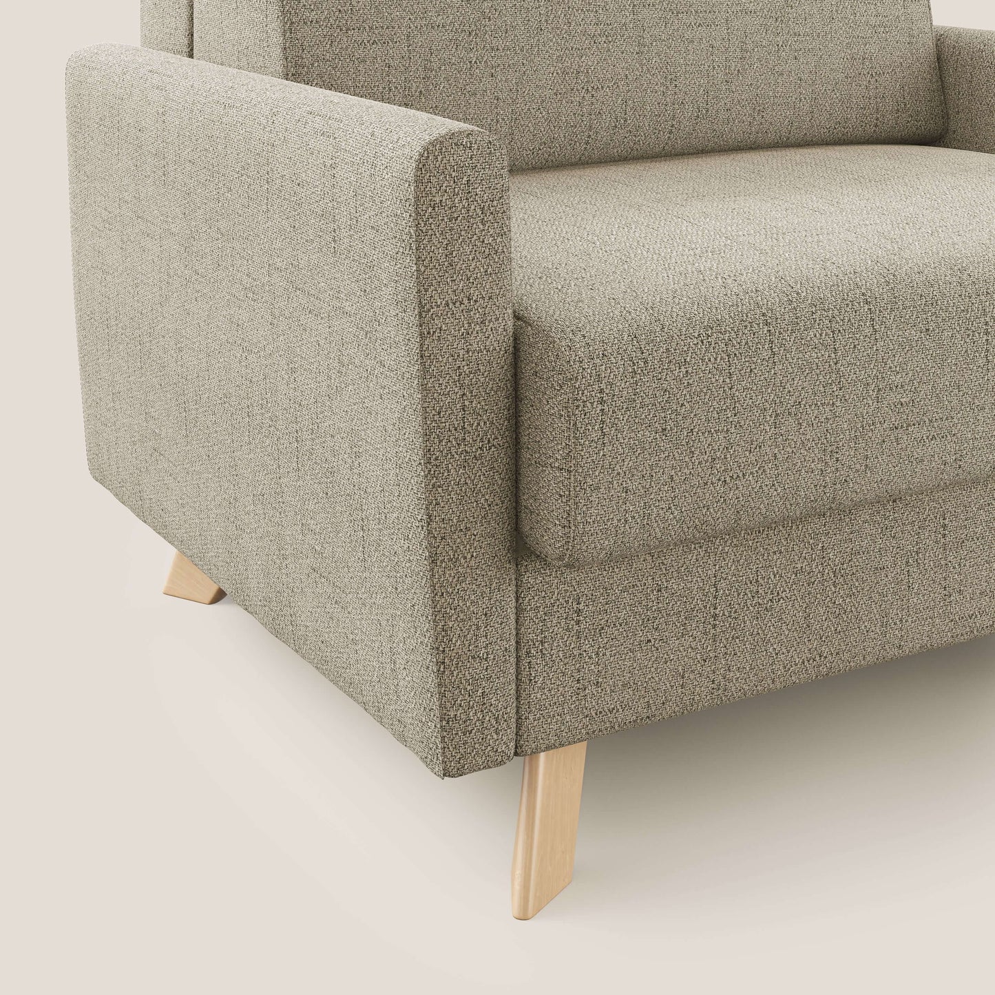 Edgar poltrona letto in tessuto felis impermeabile T03 beige