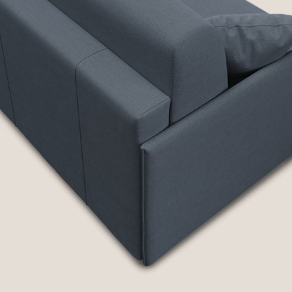 Evans Divano letto in tessuto Ecosostenibile blu