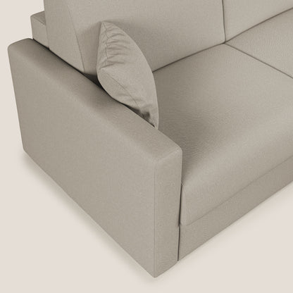 Chris Divano letto angolare 5 posti in tessuto impermeabile T13 panna