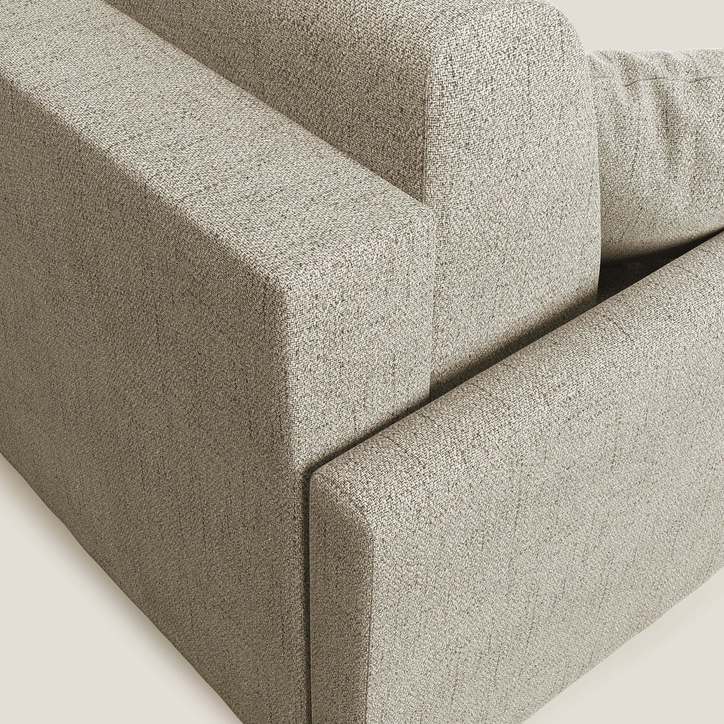 Edgar divano letto angolare in tessuto felis impermeabile T03 beige