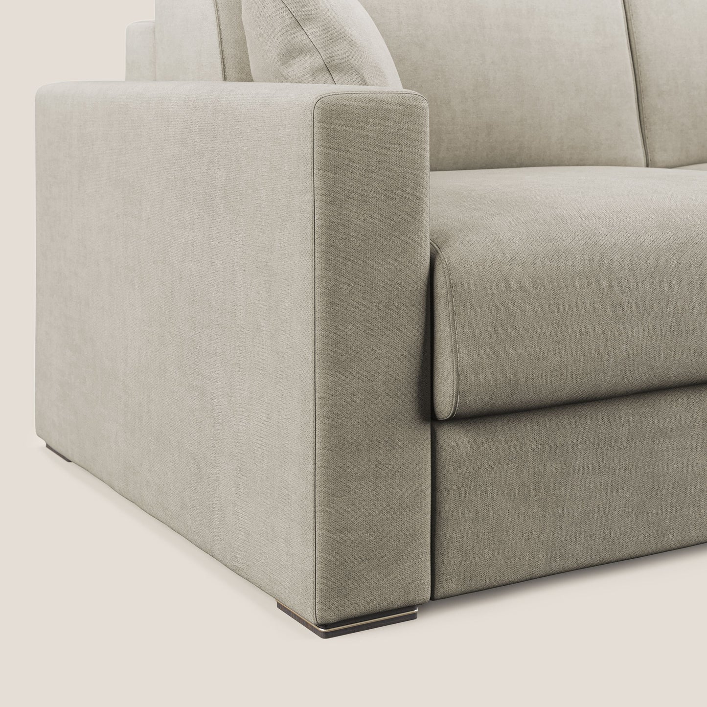 Miglior Divano letto matrimoniale in tessuto impermeabile T02 panna