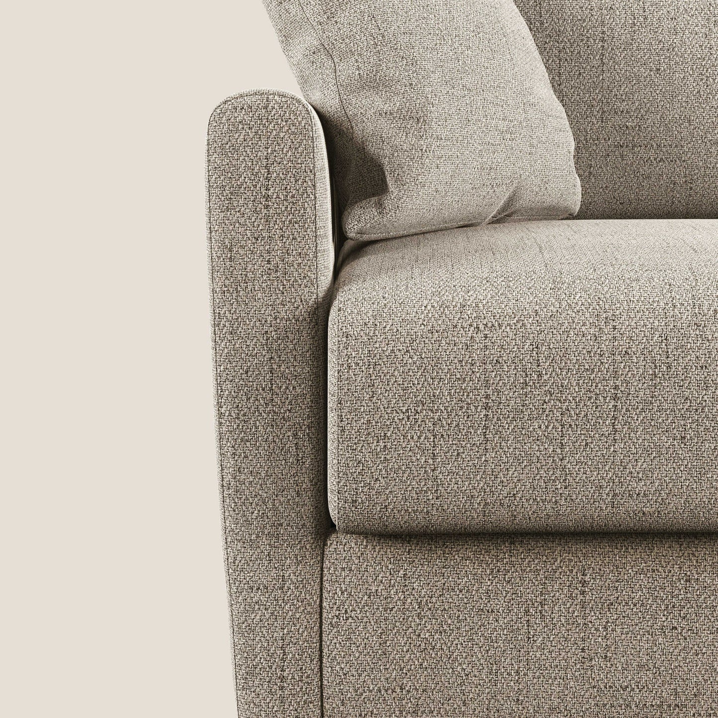 Edgar divano letto matrimoniale in tessuto felis impermeabile T03 beige 