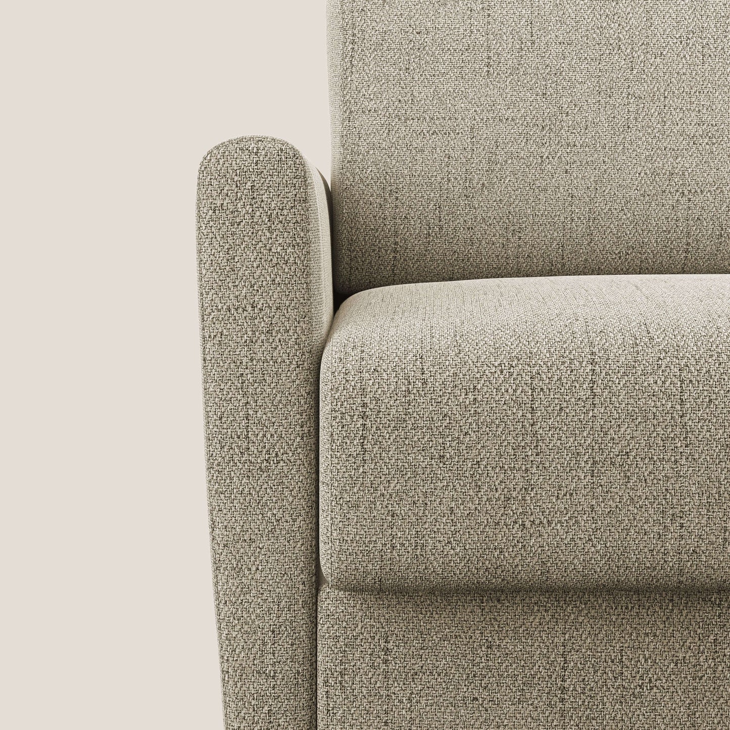 Edgar poltrona letto in tessuto felis impermeabile T03 beige