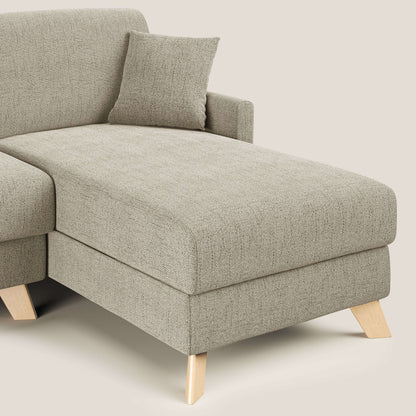 Edgar divano letto angolare in tessuto felis impermeabile T03 beige