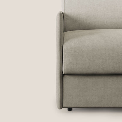 Evans poltrona letto in morbido tessuto impermeabile T02 panna