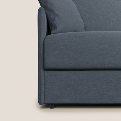 Evans Divano letto in tessuto Ecosostenibile blu