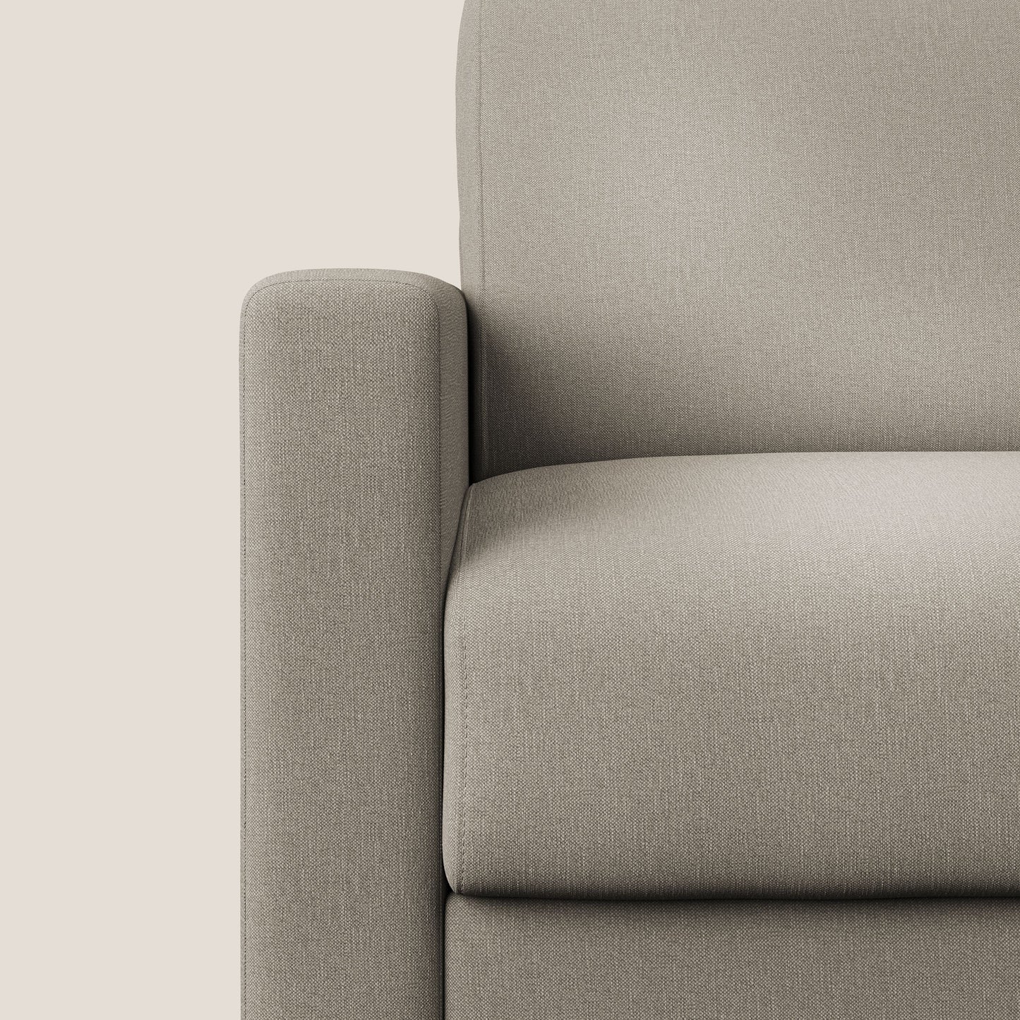 Chris poltrona letto in tessuto impermeabile T13 panna