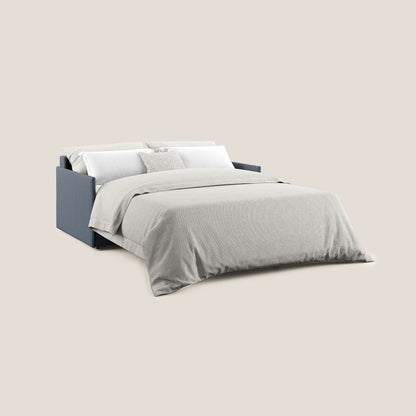 Evans Divano letto in tessuto Ecosostenibile blu
