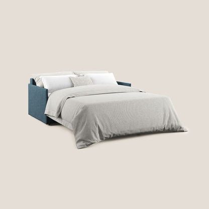 Evans Divano letto in tessuto ecosostenibile petrolio