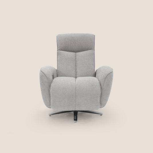 Poltroncina EVA RELAX in morbido tessuto impermeabile T02 GRIGIO CHIARO